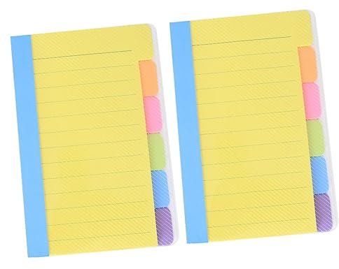 EXCEART 4 Stück Haftnotizbuch Legale Blöcke Aufkleber Registerkarten Notiz Posten Aufkleber-memo Notizblock Hochschule Entschieden Linierter Notizblock Pp Papier Bürobedarf Reisen