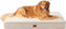 EHEYCIGA Orthopedic XXL Dog Bed Mattress with Removable Washable Cover for Crate, Camel, 120x74x9cm