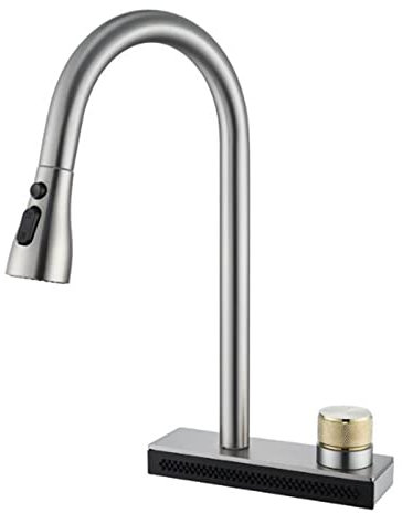 Robinets, mitigeur de cuisine avec douchette extractible, robinets de cuisine en acier inoxydable, robinet d'évier de cuisine/dessin