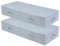 Amonsen 2er-Pack, 100X 43X 18cm, 3-seitiger Reißverschluss Unterbett, Kleiderschrank Kleidung, Schuhe Aufbewahrungsbehälter, zusammenklappbar & atmungsaktiv, Hellgrau
