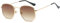 JCTAIFOO Mode Polygon Sonnenbrille für Herren und Damen Leichter Sechseckiger Metallrahmen UV400 Schutz Brille Gold/Braun Gradient
