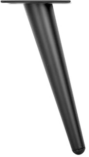 woplus 4 Stück Schräg Möbelfüße Schwarz 18 cm Konisch Möbelbeine Ersatz Möbelfüße Metall Schrankfüße Sofa Füße für Sofa, TV-Schrank, Bett, Couchtisch (Höhe 18 cm)