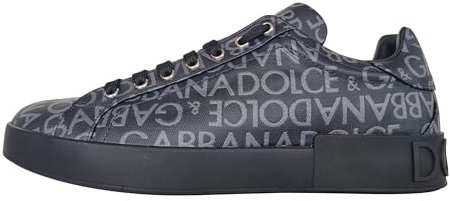 Dolce & Gabbana Portofino Spoiler CS1772 AN237 8B969 Herren Schuhe Schwarz, Schwarz , 43.5 EU
