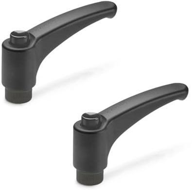 Ganter Normelemente | 2 Stück Klemmhebel Kunststoff, Buchse Messing | GN 603-78-M8-DSG | Gewinde M8