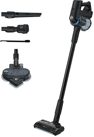 Hoover HF4 Hydro Cordless Vacuum Mop – 3-in-1 Stick Vacuum Cleaner and Floor Cleaner with Handheld Mode, up to 60 Min Runtime, Wet and Dry Vacuum Mop with LED Lights [HF401YH]