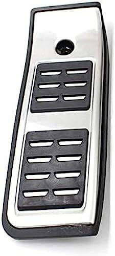 LOPAMCGH Pedalkappen für Audi A4 B9 A5 F5 2016 2017, rutschfeste Bremspedal, Auto Bremse Kupplung Pedal, Edelstahl Auto Fußstütze, Auto Gas Pedale at MT Pedal Pad Abdeckung,D 1pcs Rest Pedal
