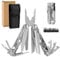 VIPERADE VAK2 Multifunktions Zange, 20-in-1 Faltbar Multitool Werkzeug mit Spitzzange Kabelschneider Säge Feilen Flaschenöffner Schraubendreher für Outdoor und taschenclip mit Gürtel tasche