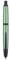 Jinhao 10 Press Fountain Pen with Box, Sea Pine Green Retractable Extra Fine Nib with Ink Converter Set (Black Clip)