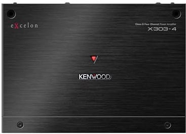 KENWOOD eXcelon X303-4 Class D 4-Channel Power Amplifier – High-Performance 600W Compact Amp with Adjustable Controls, Superior Sound Clarity, and Advanced Protection