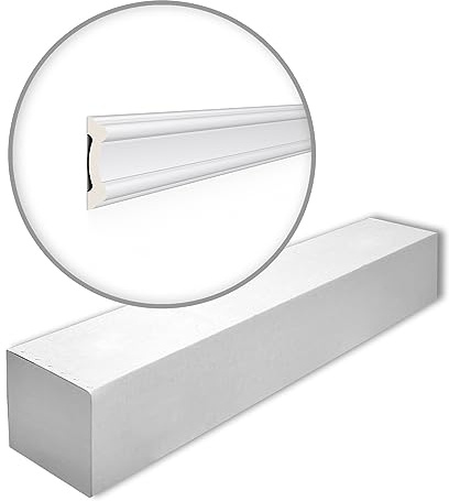 Z1550 ARSTYL Wandleiste - 23 Stk. (46 m) - 80 x 19 x 2000 mm - NOËL & MARQUET - eine Marke von NMC - Polyurethan