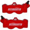Coppia di Pinze Freno Radiali Accossato Verniciate Rosse Forgiate Monoblocco compatibili con DUCATI 1198 S dal 2009 al 2012 (CC 1198) Pastiglie Freno Incluse