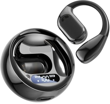 AI -Übersetzungsohrhörer Echtzeit 144 Sprachen Übersetzer mit App, Bluetooth 5.49 Wireless Ohrhörer für Android, Musikanrufe und Klare Gespräche (Black)