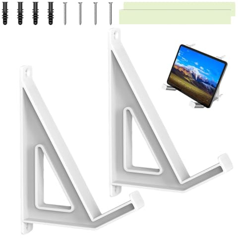 Yonuaret Laptop Wall Mount Holder | Laptop Wall Mount Hanger Display Shelf,Adjustable Computer Electronics Stand Bracket for Art Books Routers Paintings Pictures Home Office Decor