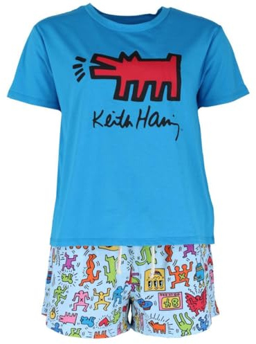 Keith Haring Women's Knit Pyjama Set with Shorts