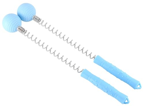 Sirxlevcy Massager Ball Hammer(2-Pack) Hammer Stick Manual Beat Golf Ball Massager Back Shoulder Massage Full Body Reduce Fatigue Pain(Blue)