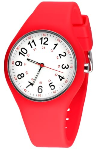 APXEL Armbanduhr Damen mit Silikonband, Damenuhr Digital für Uhr Damen Wasserdicht Sportuhren für Mädchen & Studenten, Großes Leuchtende Zifferblatt Krankenschwester Uhren
