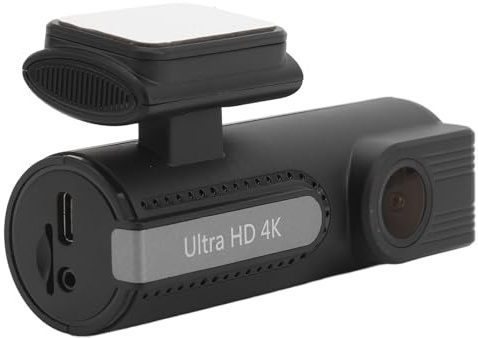 Yosoo Front- und Heck-Dashcam, 4K+1080P Dual-Kanal mit WiFi-App, 1,47 IPS-Display, G-Sensor, Loop-, 24h Parkmodus für Fahrzeugsicherheit