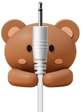 Capybara Silikon-Kabel-Clip, selbstklebender Schreibtisch-Organizer mit kompaktem Design, Kabelmanagement-Klemme für USB-Ladegeräte, Telefonkabel, Gerätekabel, Wand- oder Nachttischgebrauch