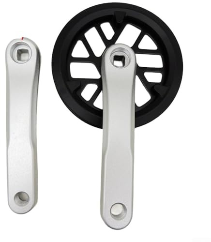 Bielas de bicicleta plegables de aleación de aluminio de 152 mm de longitud con opciones de montaje de plato de 32 48 y 52 dientes (32T)