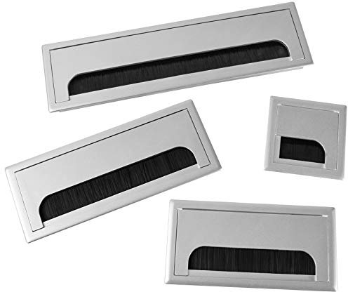 Hochwertige Aluminium Kabeldurchführung Kabeldurchlass Kabelauslass ALU 80mm Größe 80x80mm