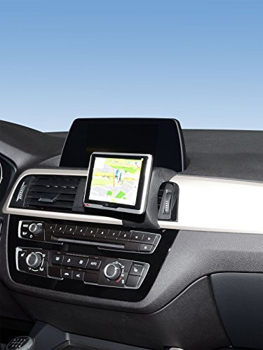 KUDA Handyhalterung passend für BMW 1er & BMW 2er ab 07/2017 - Telefonkonsole für Smartphones, Handy, Navi und mehr - Kunstlederkonsole, schwarz, 7195