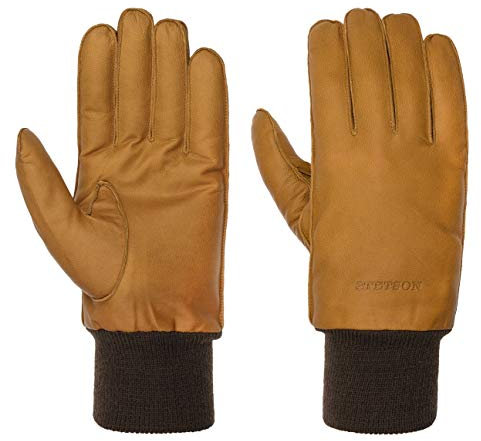 Stetson Goat Nappaleder Handschuhe Hellbraun Herren Herbst Winter hellbraun 8 1/2 HS