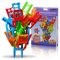 Zerodis 18 STÜCKE Balancing Spielzeug Kunststoff Stühle Bunte Mini Stacking Intelligence Multiplayer Balance Spiel Kinder Spielen Spiel Lernen Spielzeug Playset für Unisex Kinder