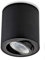 Sweet Led Aufbaustrahler GU10 aus Aluminium - Deckenspots 7W 3000K Strahler warmweiß 230V - Aufbauspot in Rund - Deckenleuchte schwarz gebürstet Aufputz Spot schwenkbar
