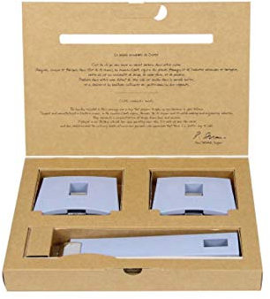 Cristel SPPLMABL Set 1 POIGNEE ET 2 ANSES Mutine Amovible-Bleu Lavande