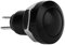 Qiilu 24V Hupenknopf Türklingel Klingel Beleuchtung Ein/Aus-schalter Reset Schalter Taste Metall Momentary Push Button Horn Schalter 8mm mini IP65 Schwarz
