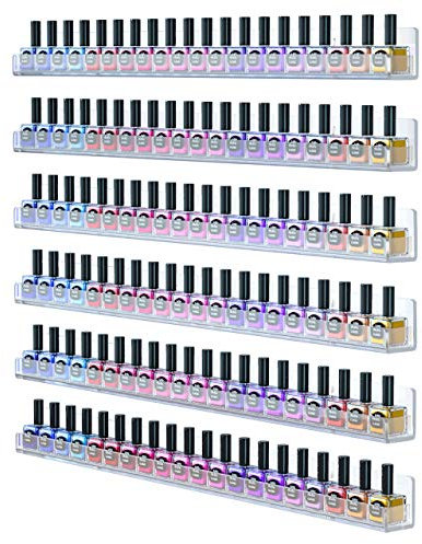 FEMELI Nail Polish Wall Rack (24Inch6 Pack)