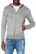 JACK & JONES Homme Jjebasic Zip Hood Noos Cardigan Sweater, Light Gris Melange, XXL EU