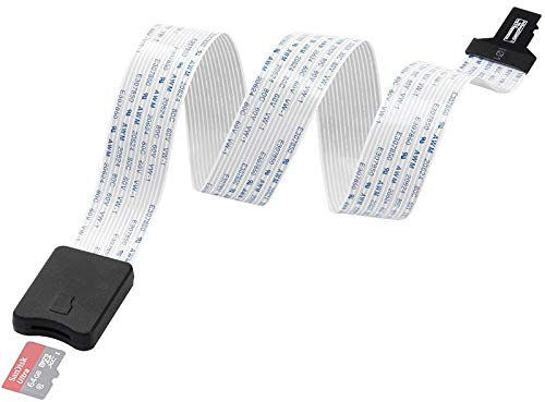 TopHomer Cable de extensión de tarjeta micro SD a SD de 25 cm, adaptador de tarjeta de memoria TF, convertidor de cable flexible para DVD/DVR/pantalla LED, etc