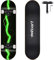LAYENNE Skateboard Blitz, 31 x 8 Zoll,8-lagiges Ahornbrett, An beiden Enden symmetrisch geneigt,Geeignet für Jungen, Mädchen, Jugendliche, Straße, Erwachsene, Anfänger-Green