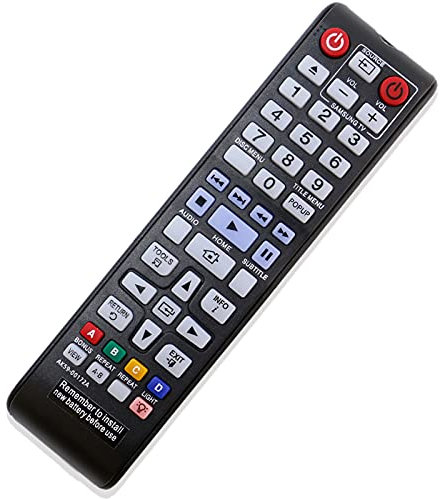 AK59-00172A AK5900172A Replace Remote Control fit for Samsung Blu-Ray Disc DVD Player BD-F5700 BD-J5100 BD-J5900 BD-J5700 BDF5700 BDJ5100 BDJ5900 BDJ5700 BD-F5700ZA UBD-K8500 BD-HM57C BD-HM59 BDHM59C