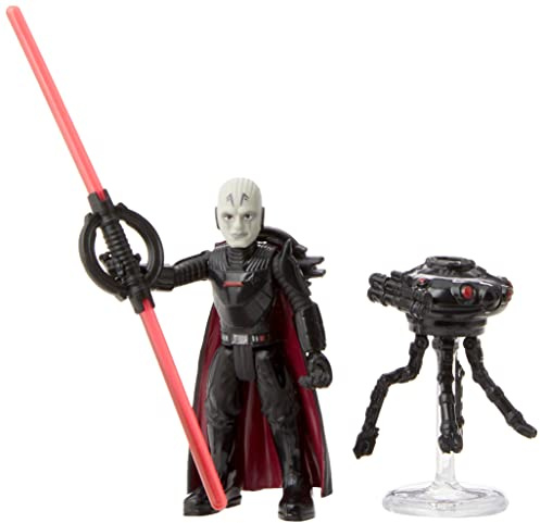 Star Wars Mission Fleet Gear Class Duel in The Darkness, 2.5-Inch-Scale Grand Inquisitor Action Figure, Toy for Kids Ages 4 and Up