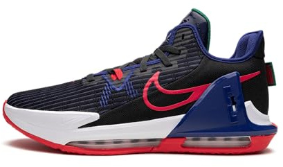 NIKE Lebron Witness VI Mens Basketball Trainers CZ4052 Sneakers Shoes (UK 9 US 10 EU 44, Black Siren red 005)