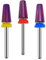 3Pcs Carbide 5 in 1 Nail Drill Bit Set, Two Way Rotate Drill Bits Nails for Left & Right Handed- XF F M, 3/32 Inches Brocas Para Drill Nails for Acrylic Nail Gel Fast Remove, Manicure Tools for Salon