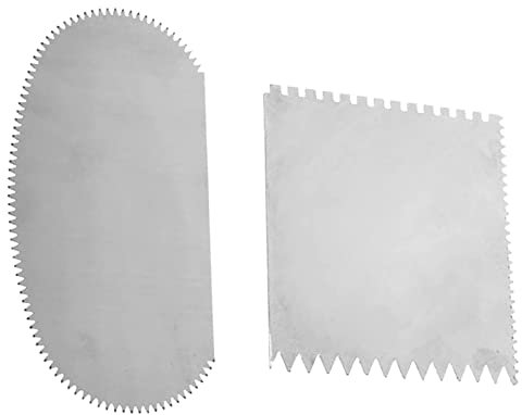 2 Pcs Serrated Scraper Crafts Tool Stainless Steel Pottery Clay Sculpture Scraper Ceramics Clay Sculpting Tools Kit for Sculpting Texturing Modeling
