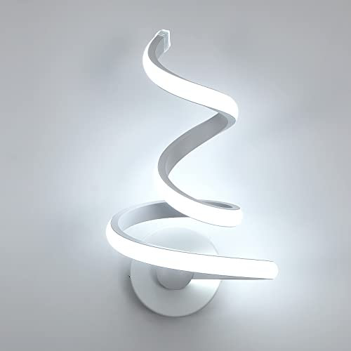 Osairous LED Wandleuchte Innen, 24W Nordic Style Aluminium Wandleuchte, Wandlampe für Schlafzimmer Wohnzimmer Nachttisch Kühles Weiß