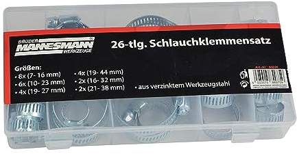 Brüder Mannesmann M60026 26-Piece Hose Clamp Set