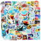 100 Stück Sommer-Surfen Aufkleber Pack Summer Surfing Sticker Set wasserdichte Vinyl Sticker für Laptop Kinder Autos Motorrad Fahrrad Skateboard Gepäck Koffer Computer Aufkleber Graffiti Decal