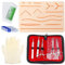Chirurgisches Nahtset: Suture Practice Kit, Nahtmaterial Chirurgie, Wundnaht Übungsset, Silikon-Nähkissen mit Werkzeugsatz, Wundnaht-Übungsset, Nahtübungsset Chirurgisches(nur für Bildungszwecke)