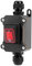 QWORK® Interruptor de cable en línea impermeable IP65 con luz indicadora roja, 220V 30A, DPST de 4 pines, control de encendido/apagado de doble posición