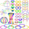 330 Leuchtstäbe Knicklichter Party Set Hochzeit Neon Party Knicklicht Glow Sticks Deko Leuchtarmbänder Groß Glowsticks Zubehör Gadgets Geburtstag Gartenparty Leuchtstab Draußen Partydeko Schwarzlicht