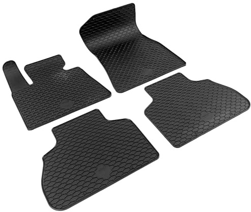Walser DirtGuard Gummi Fussmatten Auto für BMW X7 (G07) 03/2019-Heute, 100% passgenaue Auto Fußmatten, robuste Universal Fußmatte Auto, Gummimatten Auto