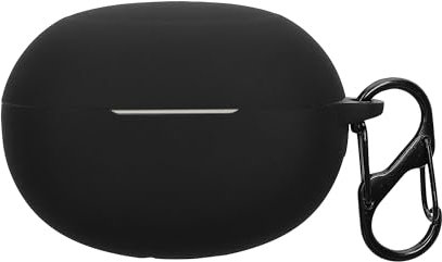 kwmobile Carcasa de Silicona Compatible con Realme Buds Air 6 Pro - Funda para Cascos inalámbricos - Negro