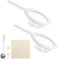 LHOEST 2PCS Nylon Fine Mesh Strainer Set, 200/400 Mesh Small Plastic Sieves and Strainers for Kitchen, Food Grade PP Fine Sieve Ultra Fine for Food Juice Tea Rice Strainer