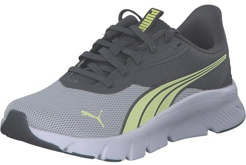 Puma Unisex Kinder Flexfocus Lite Modern Jr Sneaker, Cool Dark Gray Fresh Yellow Puma White, 37.5 EU