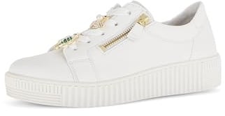 Gabor Damen Low-Top Sneaker, Frauen Halbschuhe,schnürschuhe,schnürer,straßenschuhe,Strassenschuhe,Sportschuhe,Latte (Gold),36 EU / 3.5 UK